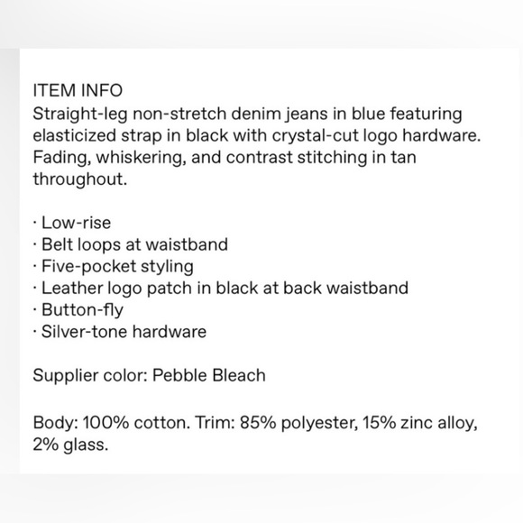 Alexander Wang Diamanté Jeans Size 26 - Picture 5 of 5